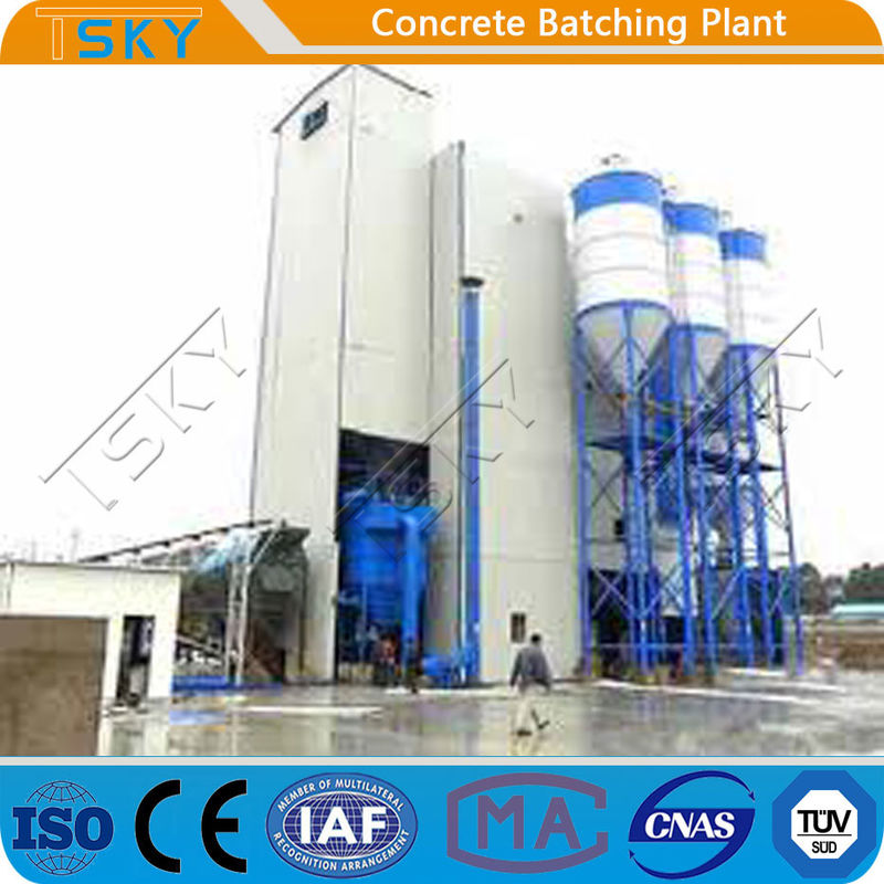 High Aggregate Storage Silo HLS180 Concrete Batch Plant